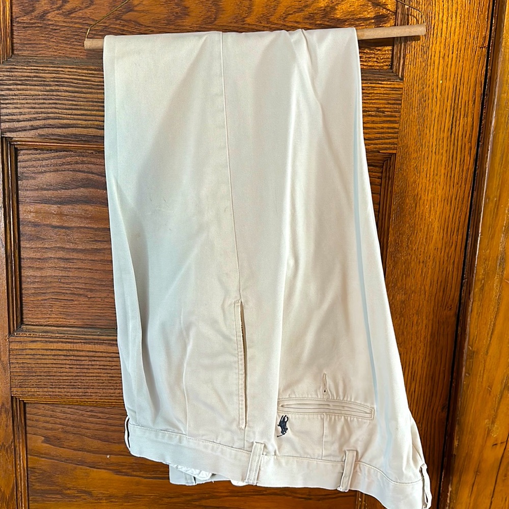 Men’s Polo Ralph Lauren casual pants 40w 32L. Stone color.